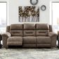 Ashley Stoneland Power Reclining Sofa in Fossil, , large
