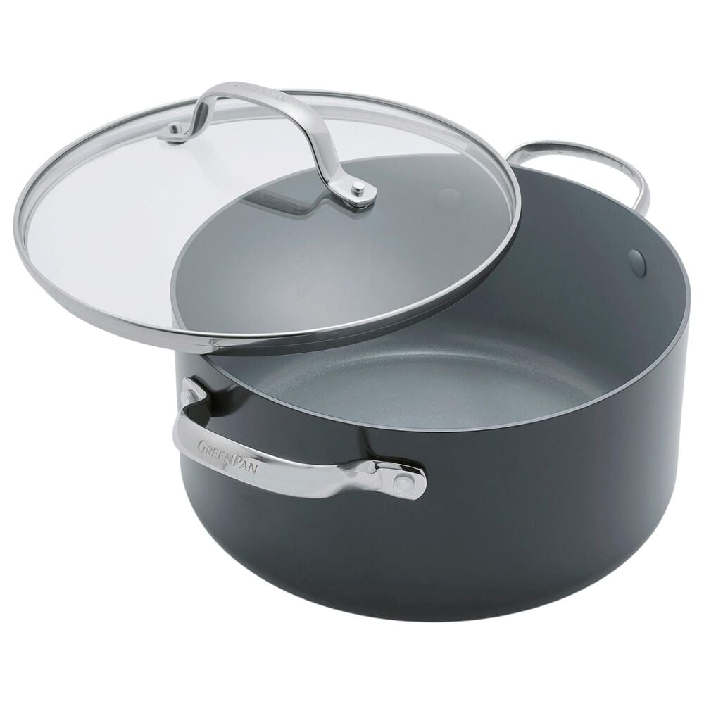 Green Pan Valencia Pro 5-Quart Nonstick Stockpot with Lid in Grey, , large