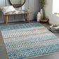 Surya Lavadora 9"3" x 12" Ink Blue, Black, Light Beige and Light Gray Area Rug, , large