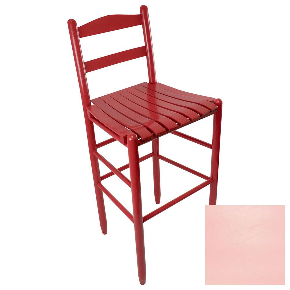 Lakeside Penrose Ladderback Barstool in Coastal Pink, , large