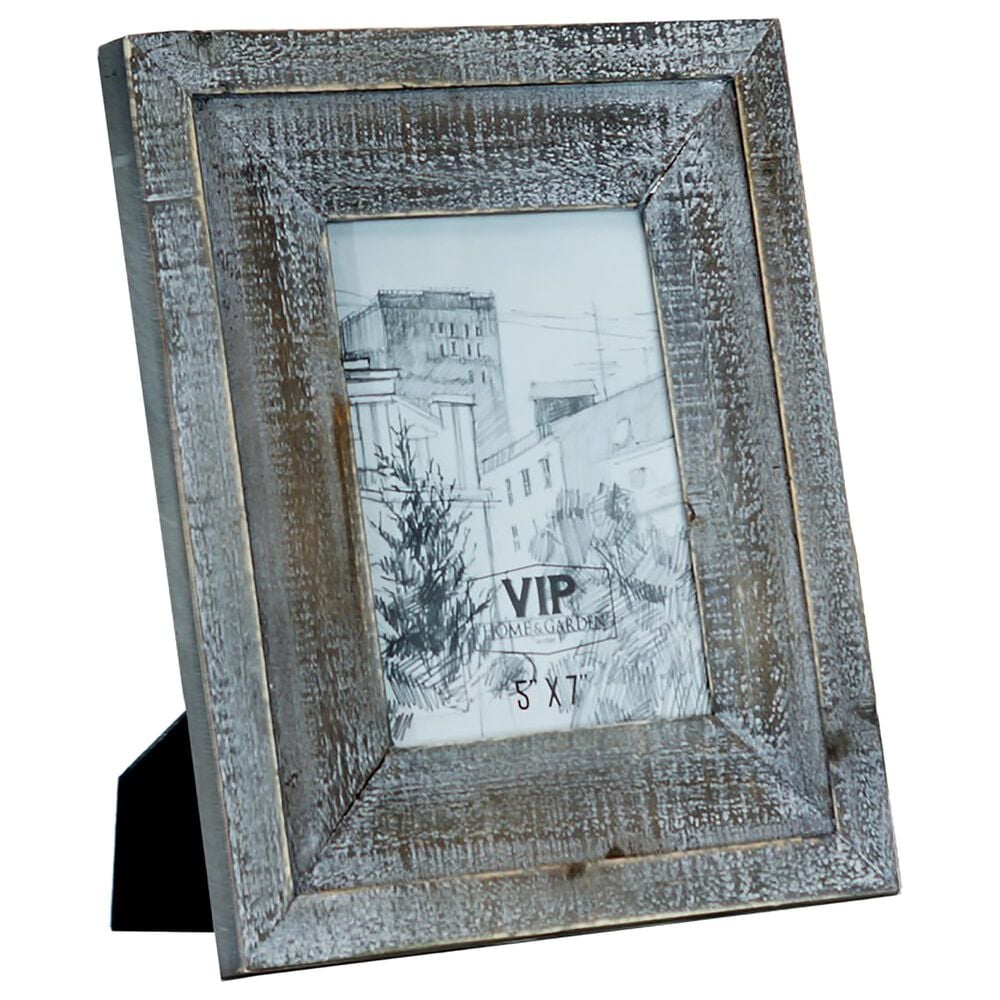 VIP Home and Garden 5" x 7" Picture Frame in Gray, , large