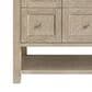 James Martin Vanities Breckenridge 48" Single Vanity in Whitewashed Oak with 3 cm White Zeus Quartz Top, , large