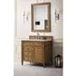 James Martin Vanities Brittany 36" Single Bathroom Vanity in Saddle Brown with 3 cm Arctic Fall Solid Surface Top and Rectangular Sink, , large