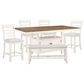 Steve Silver Hyland 6-Piece Counter Height Dining Set in Milk and Honey, , large