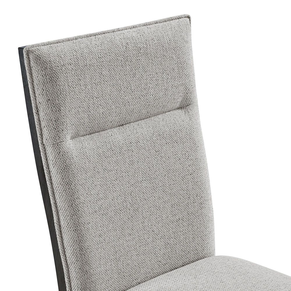 Mayberry Hill Axel Side Chair with Light Grey Upholstery in Espresso, , large