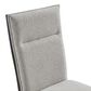 Mayberry Hill Axel Side Chair with Light Grey Upholstery in Espresso, , large