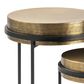 Crestview Collection Hudson Nesting Tables in Antique Brass and Black (Set of 2), , large