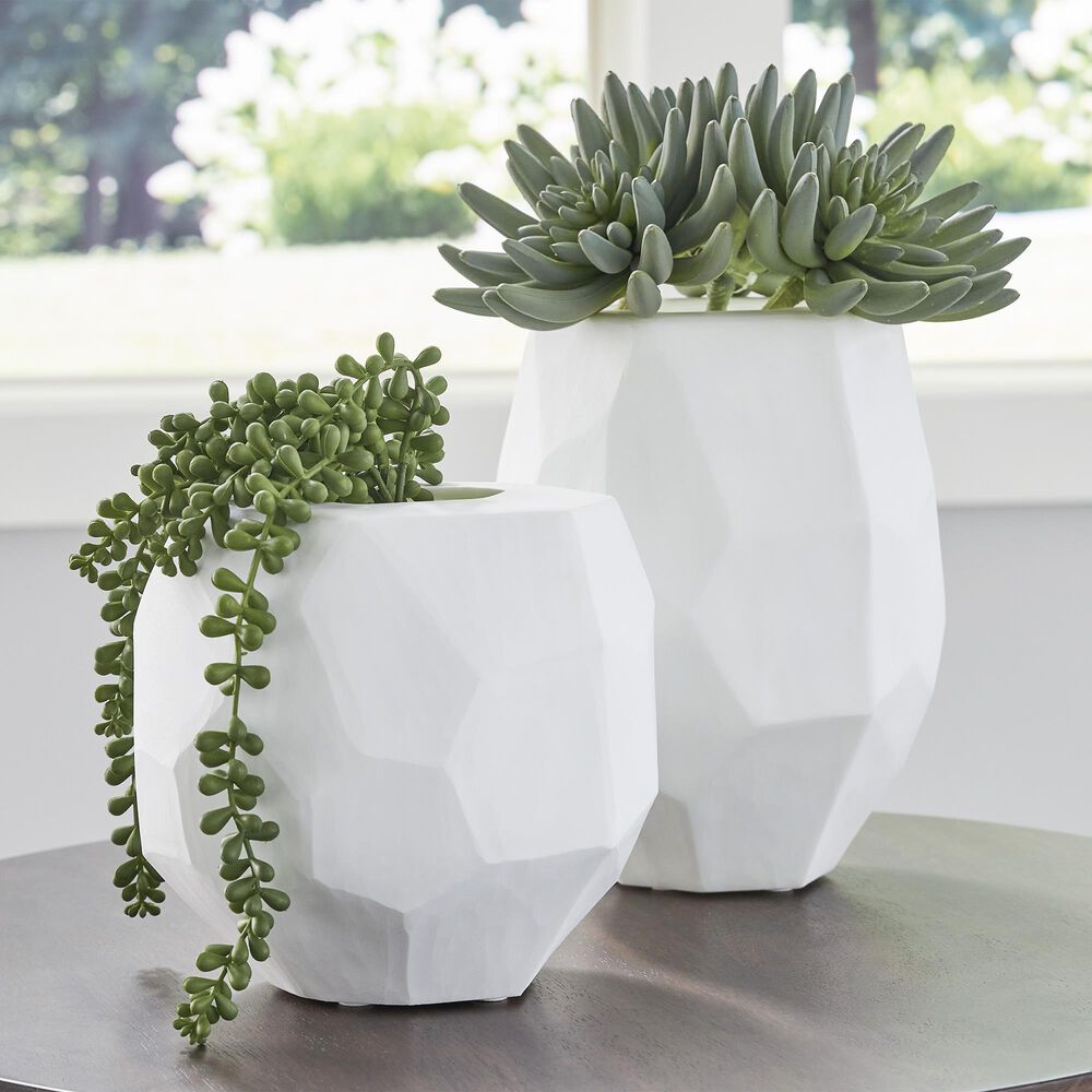 Ashley Karenton 7&quot; Vase in White, , large