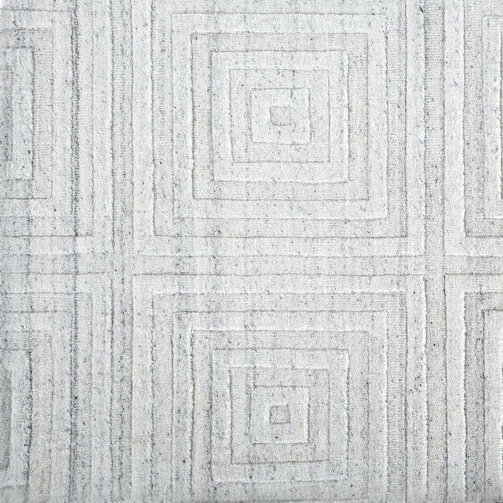 Feizy Redford 8670F 8&#39; x 10&#39; White and Silver Area Rug, , large