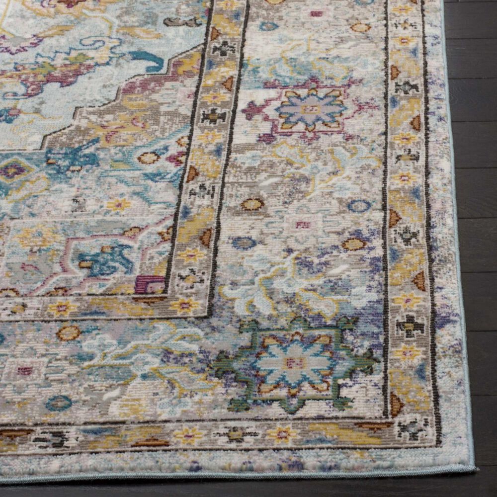 Safavieh Aria 2&#39; x 12&#39; Beige and Blue Runner, , large