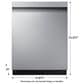 Samsung 24" Built-In Pocket Handle Dishwasher in Fingerprint Resistant Stainless Steel, , large