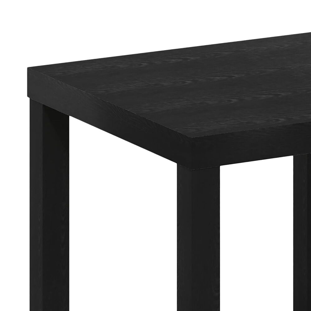 HOMLUX 20" Square Parsons Side Table in Black, , large