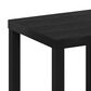 HOMLUX 20" Square Parsons Side Table in Black, , large