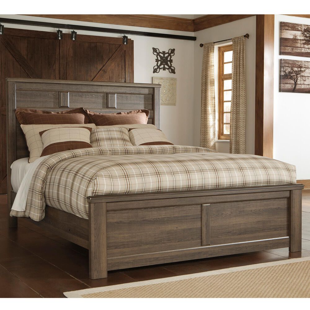 Ashley Juararo Queen Panel Bed in Brown, , large