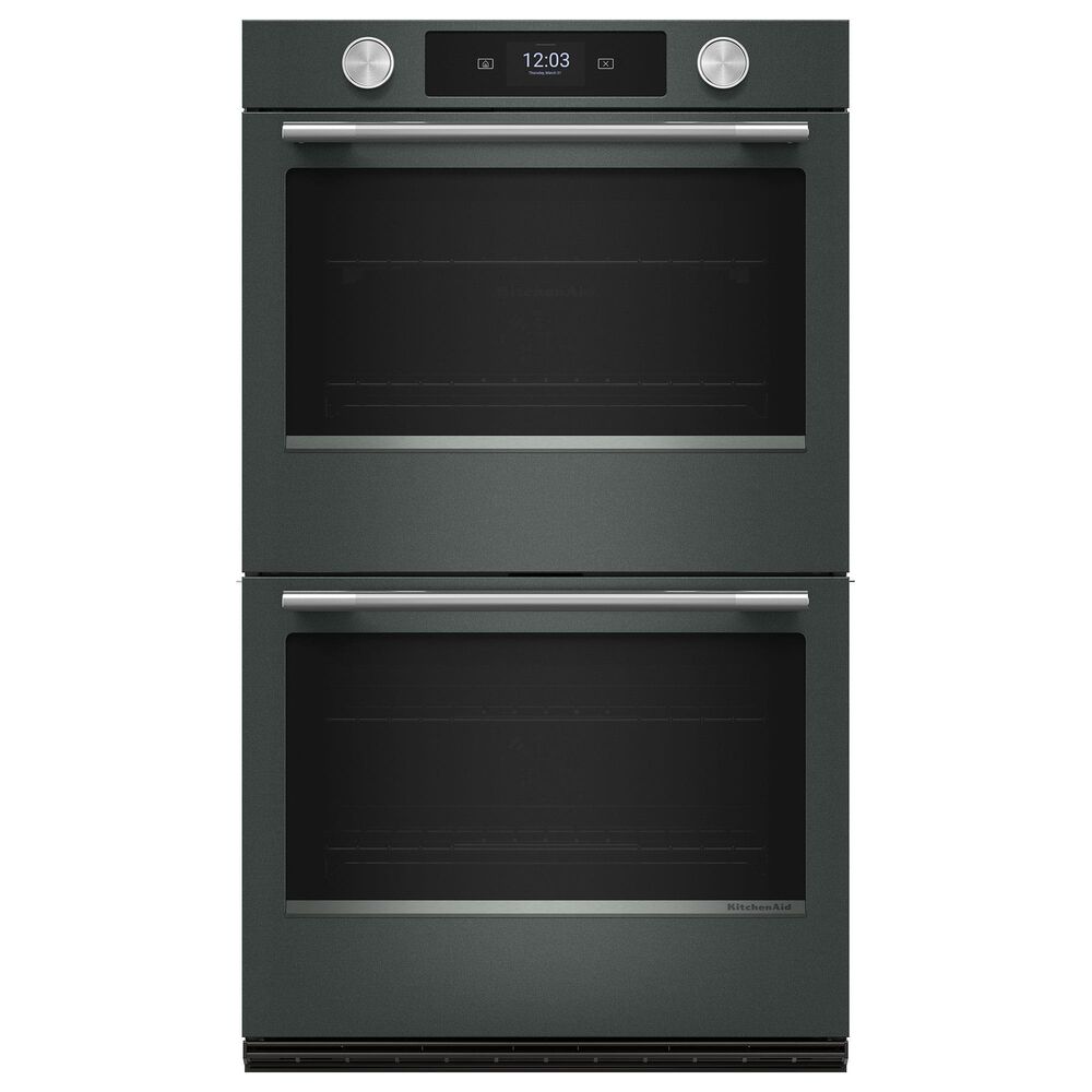 KitchenAid 2-Piece Kitchen Package with Juniper 30" Smart Double Wall Oven and Stainless Steel 30" Gas Cooktop, , large