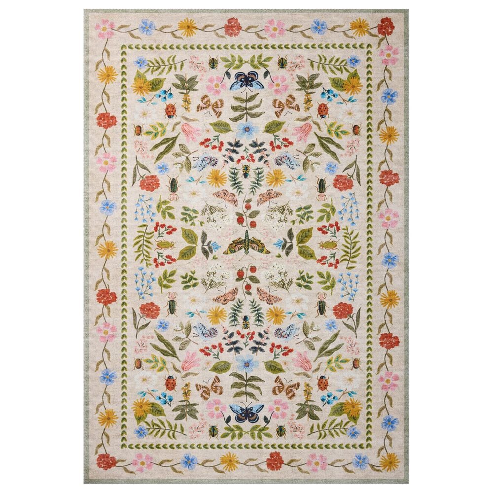 Loloi Canopy Curio Cream 5" Round Area Rug, , large