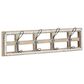 Maple and Jade 26" x 7" Wall Hook in Distressed White and Natural Brown, , large