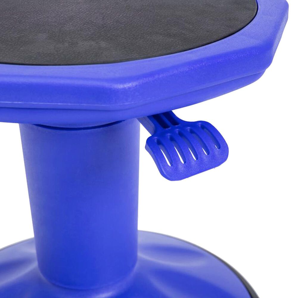 Flash Furniture Carter Kids Adjustable Stool in Blue and Black NFM