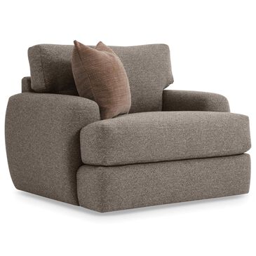 Bernhardt Cameron Swivel Chair in Beige and Tan, , large