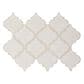MS International Arabesque Antique White 11" x 15.5" Ceramic Mosaic Sheet, , large