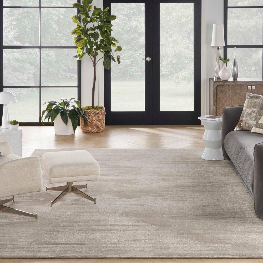 Nourison Ma30 Star 5&#39;3&quot; x 7&#39;3&quot; Taupe and Ivory Area Rug, , large