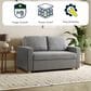 Lifestyle Solutions Tyler Convertible Sofa in Grey, , large