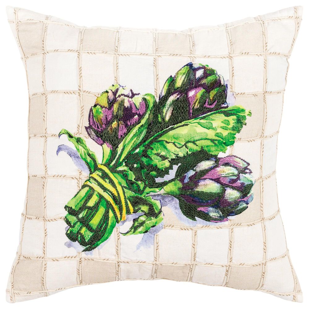 Rizzy Home Floral 20" Pillow in Multi, , large
