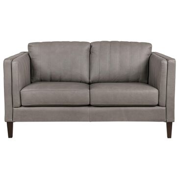 Chateau D"ax Leather Loveseat in Cemento, , large