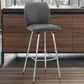 Blue River Tandy 30" Barstool in Gray and Stainless Steel, , large