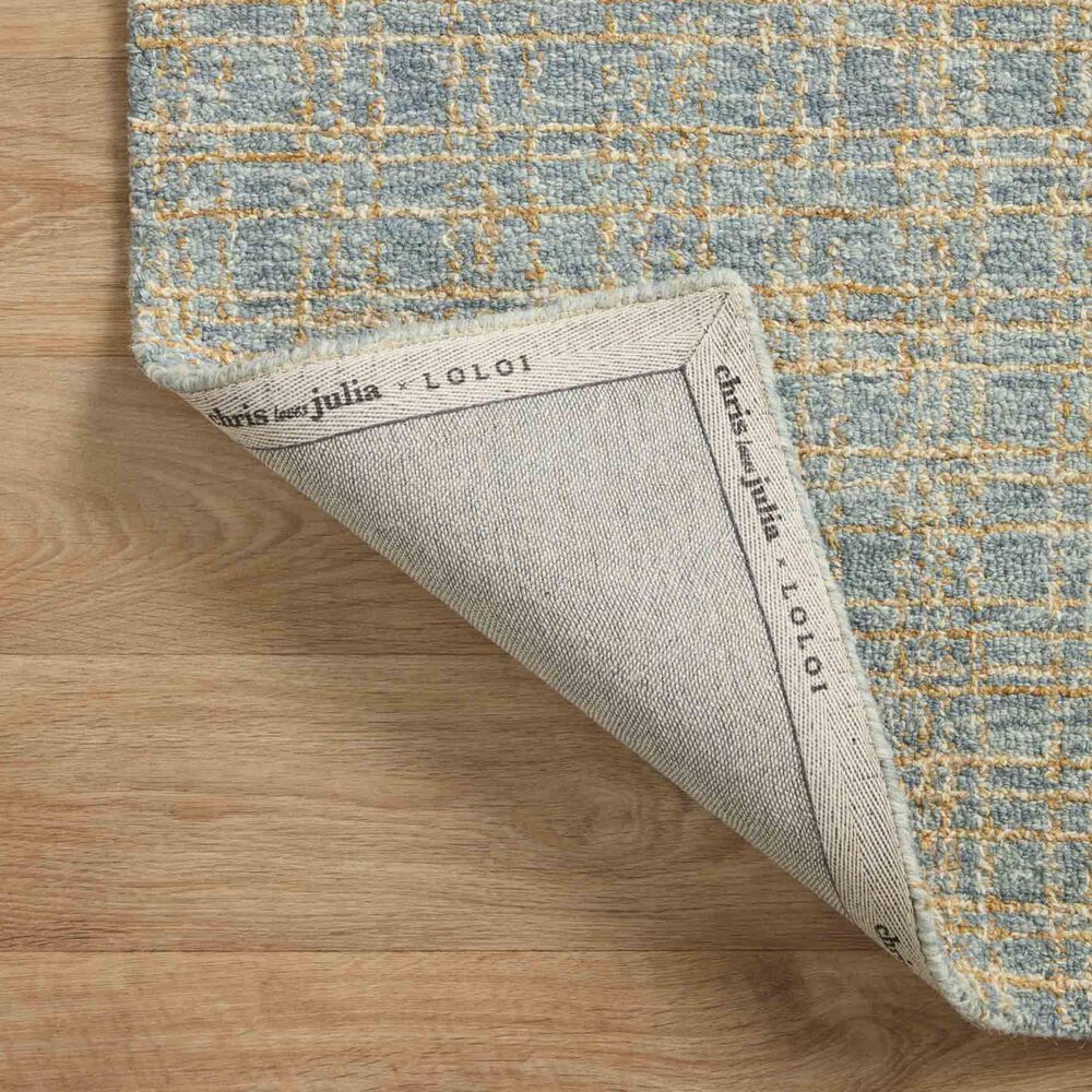 Chris Loves Julia x Loloi Polly 7&#39;9&quot; x 9&#39;9&quot; Blue and Sand, , large