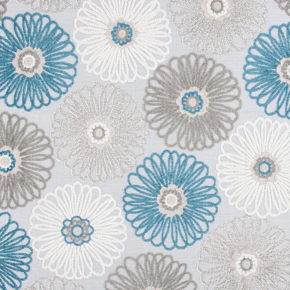 Safavieh Cabana CBN676B 6&#39;7&quot; Round Beige and Blue Indoor/Outdoor Area Performance Rug, , large