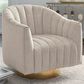 Ashley Penzlin Swivel Accent Chair in Pearl, , large