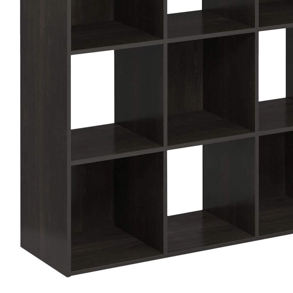 HOMLUX 9-Cube Cubic Shelf Storage Bookcase in Espresso, , large
