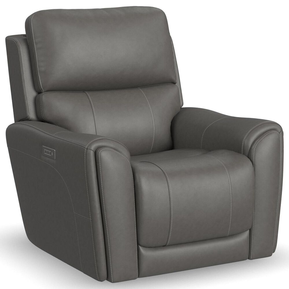 Oxford Furniture Carter 3-Piece Power Reclining Living Room Set in Smoke Gray, , large