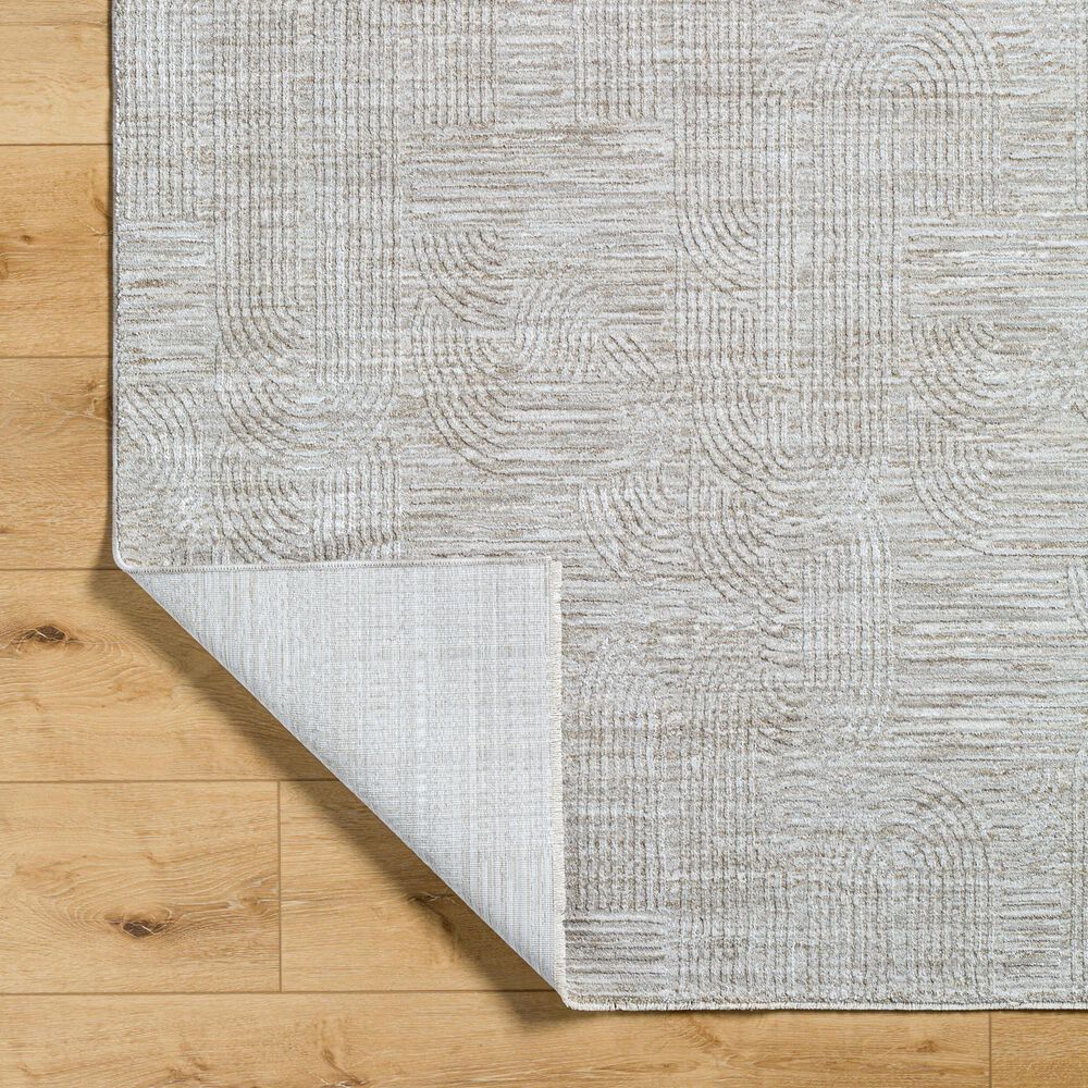 Surya Masterpiece MPC-2311 Medium Gray, Light Gray and Cream 5' x 7'5" Area Rug, , large