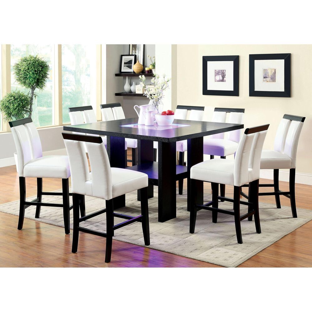 Furniture of America Saenz Counter Side Chair in White &#40;Set of 2&#41;, , large