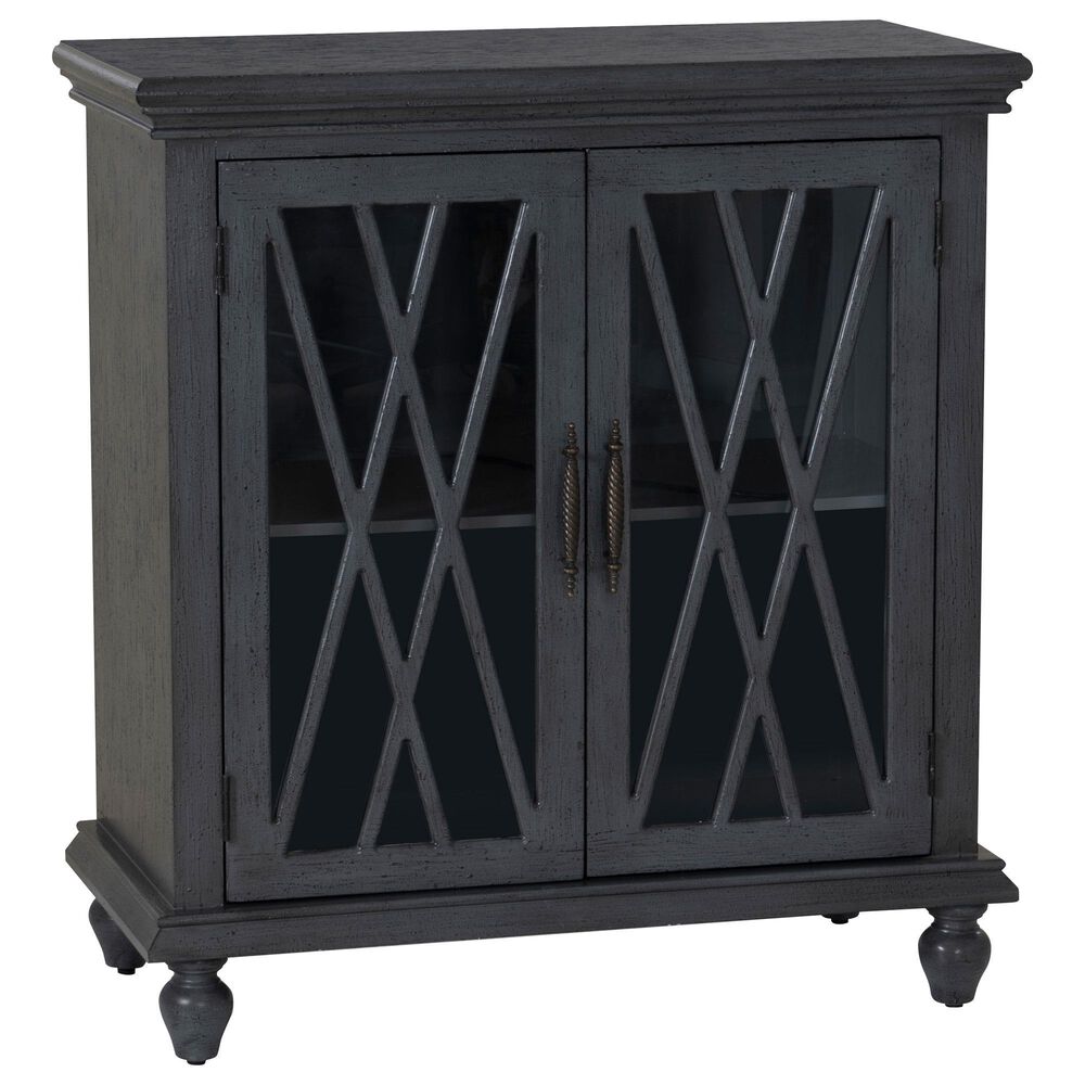 Linon Home Decor Kelcey 2-Door Cabinet in Grey, , large