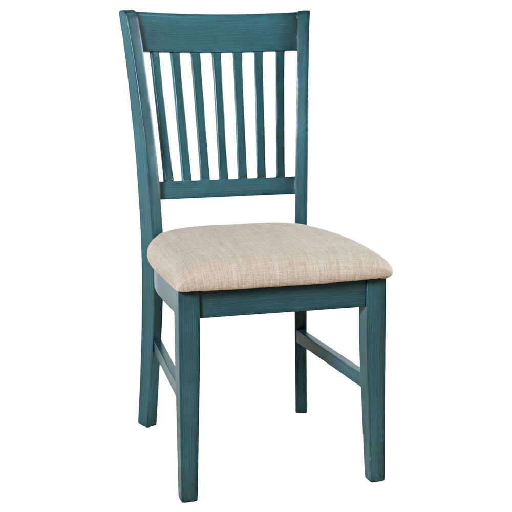 Waltham Craftsman Desk Chair in Antique Blue, , large