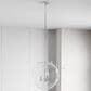 Hunter Sacha 3-Light Globe Pendant in Brushed Nickel, , large
