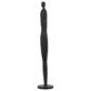 Maple and Jade 53" Tall Slim Figure People Decorative Sculpture in Textured Black, , large