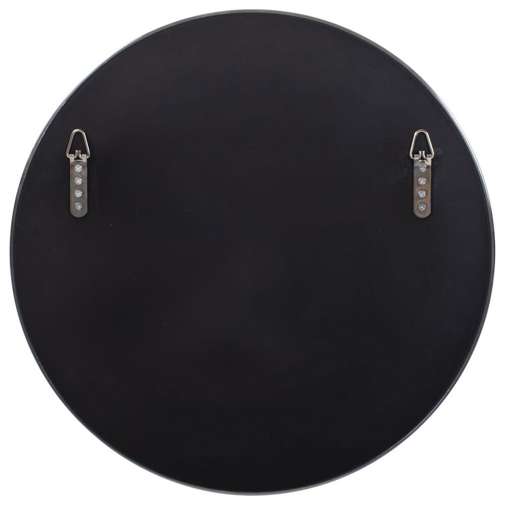 Howard Elliott Broidy Round Mirror in Sapphire Blue and Gold, , large