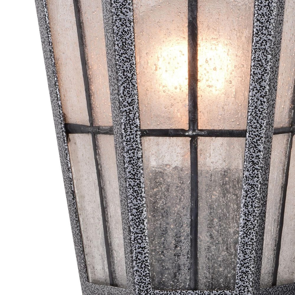 Vaxcel York 1-Light Outdoor Motion Sensor Wall Sconce in Textured Pewter, , large