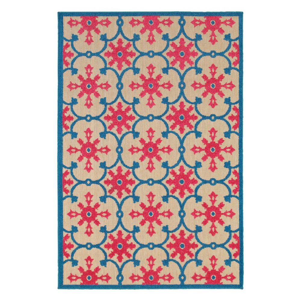 Oriental Weavers Cayman 190L 1"10" x 3"3" Sand/Pink Scatter Rug, , large