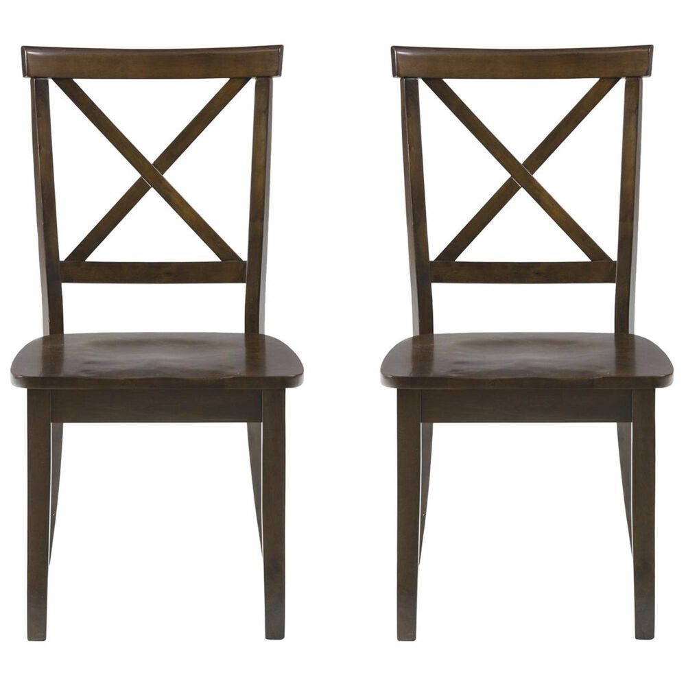 Waltham Taylor X-Back Side Chair in Cherry - Set of 2, , large