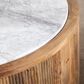 Crestview Collection Santorini Cocktail Table in White and Brown, , large