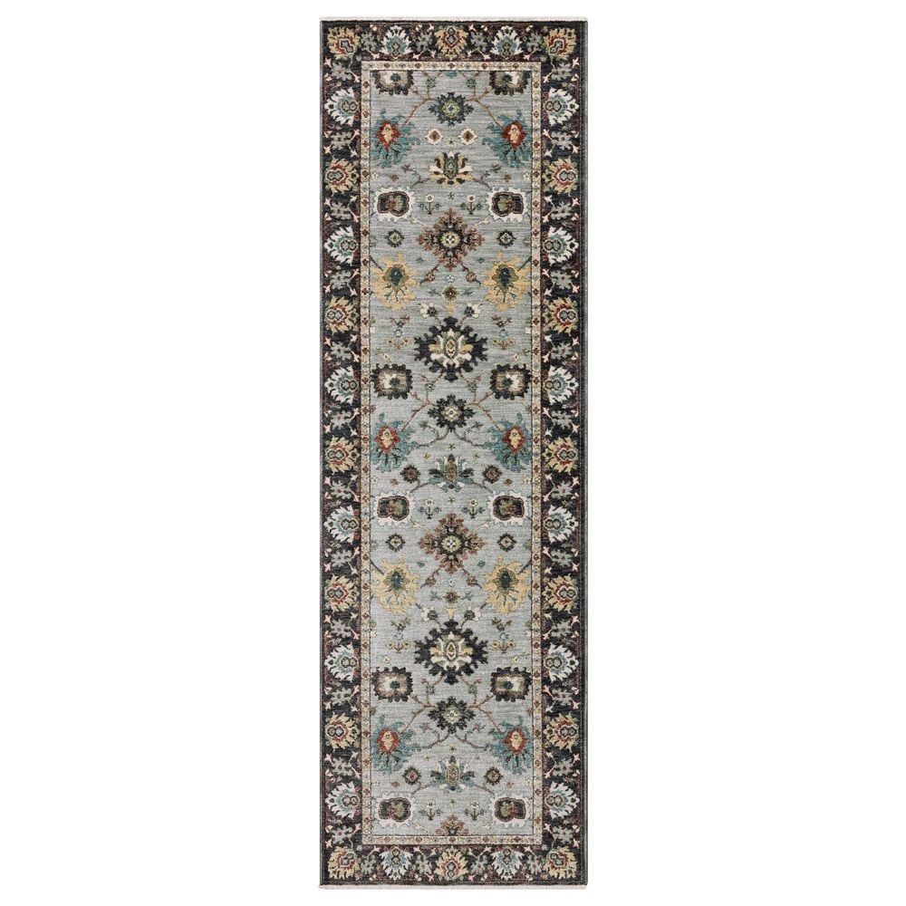 Oriental Weavers Eliana ELI08 Blue and Multicolor 2"3" x 7"6" Runner, , large