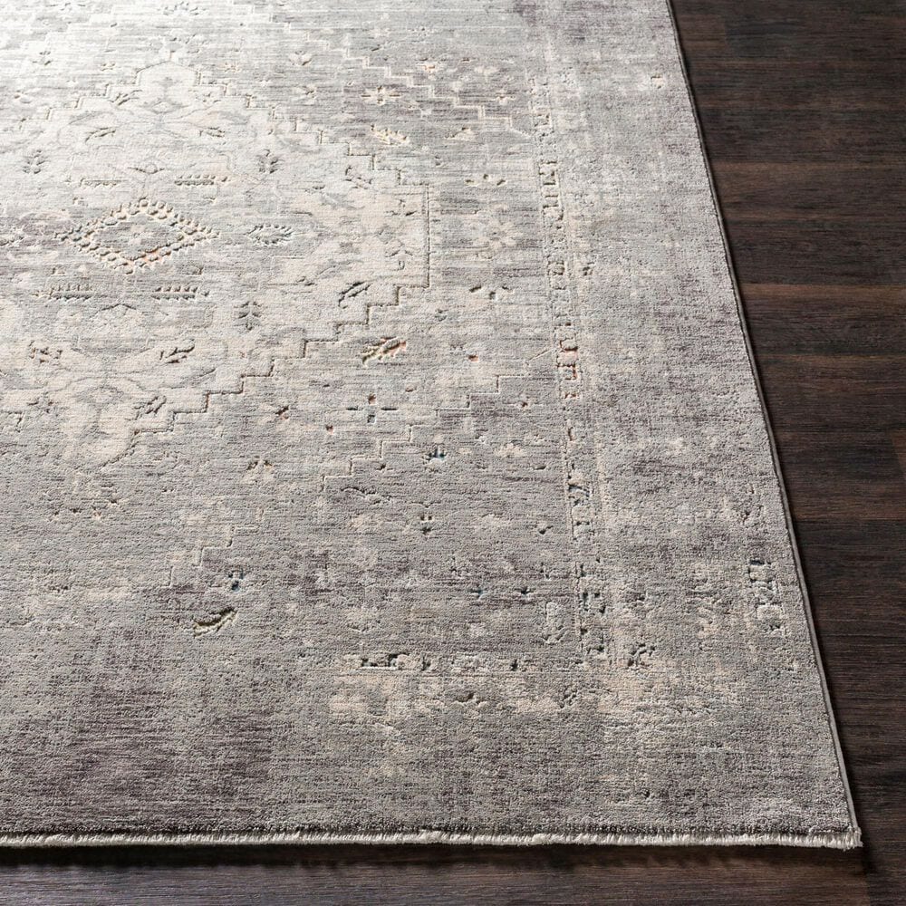 Surya Presidential PDT-2311 Dusty Sage, Gray, Charcoal, Ivory, Wheat, Ice Blue, Blue, Light Olive, Saffron and Orange 11&#39;6&quot; x 15&#39;6&quot; Area Rug, , large