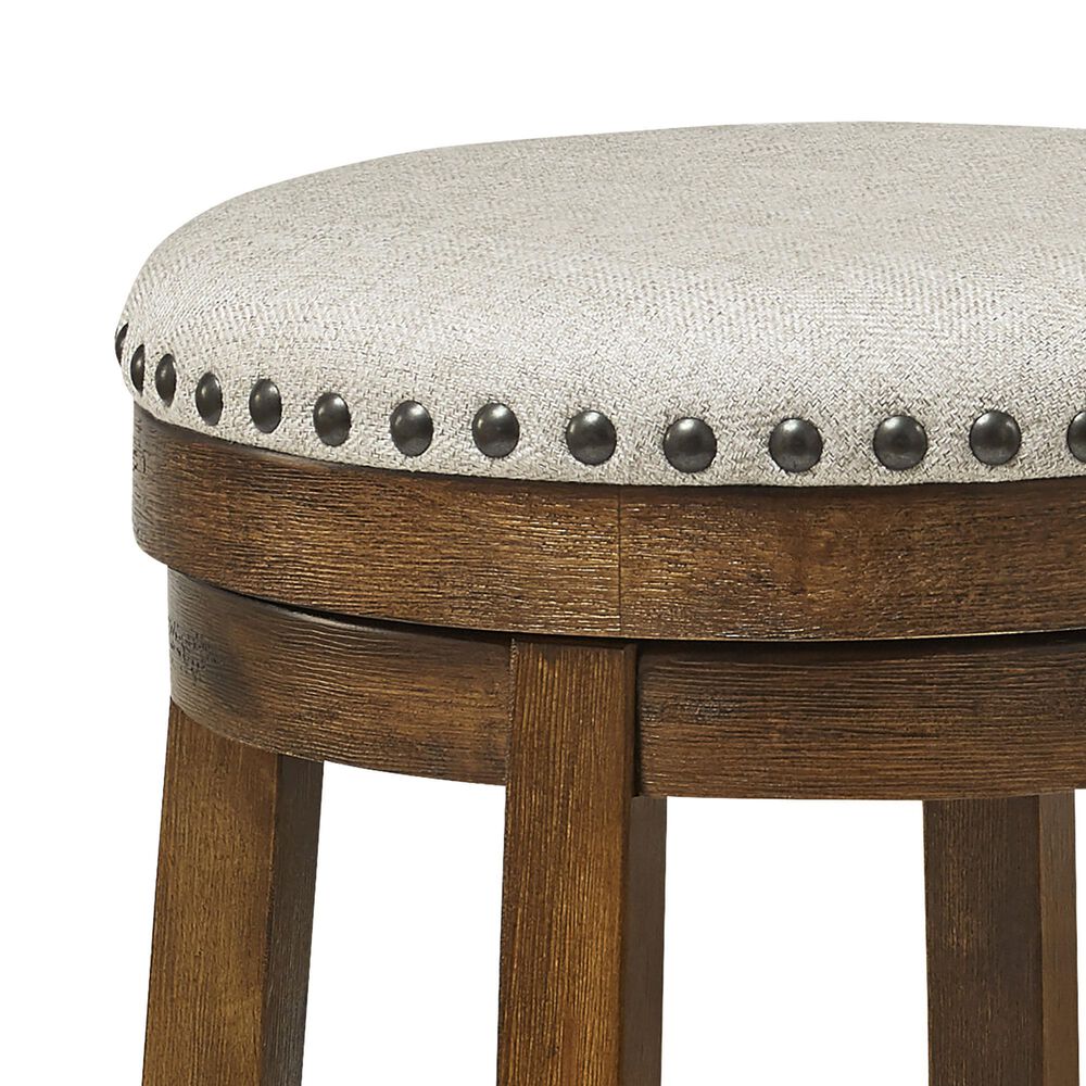 Ashley Valebeck 24&quot; Backless Counter Stool in Brown and Black, , large