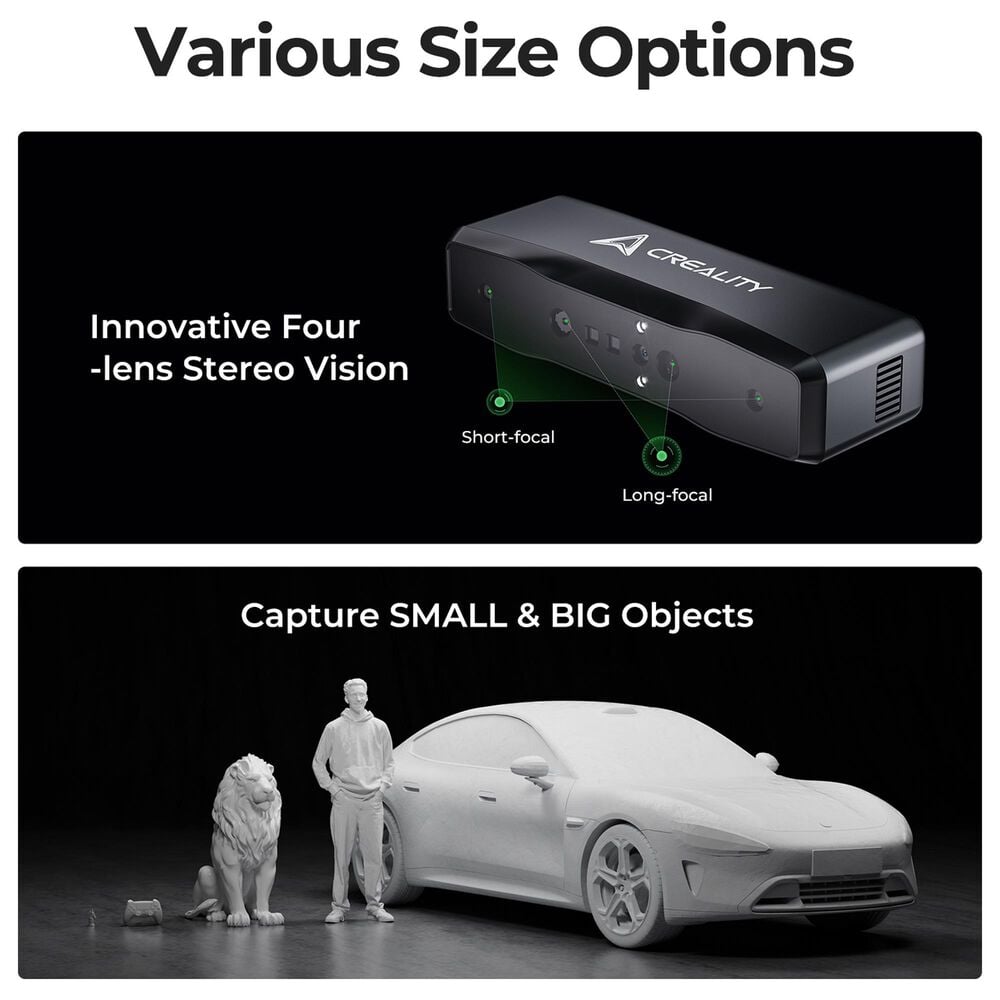 Creality 3D Technology Otter Lite Wireless 3D Scanner in Black, , large