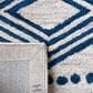 Safavieh Micro-Loop Southwestern 5" Square Ivory and Navy Area Rug, , large
